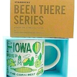 Starbucks Iowa Been There Coffee Mug Across the Globe Collection 14oz New In Box